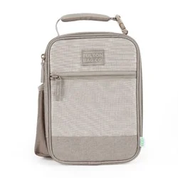 Fulton Bag Co. Upright Lunch Bag - Stone: Polyester, Zipper Closure