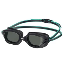 Speedo Adult Seaside Swim Goggles - Black/Gray: Latex-Free, Anti-Fog, Flexible Design