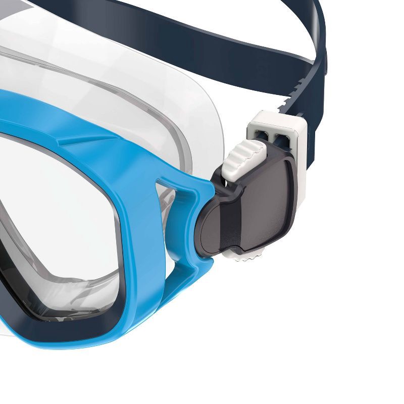 slide 3 of 3, Speedo Kids' Surf Gazer Swim Mask - Teal/Clear: Snorkeling, Anti-Fog Lens, Ages 3-6, 1 ct