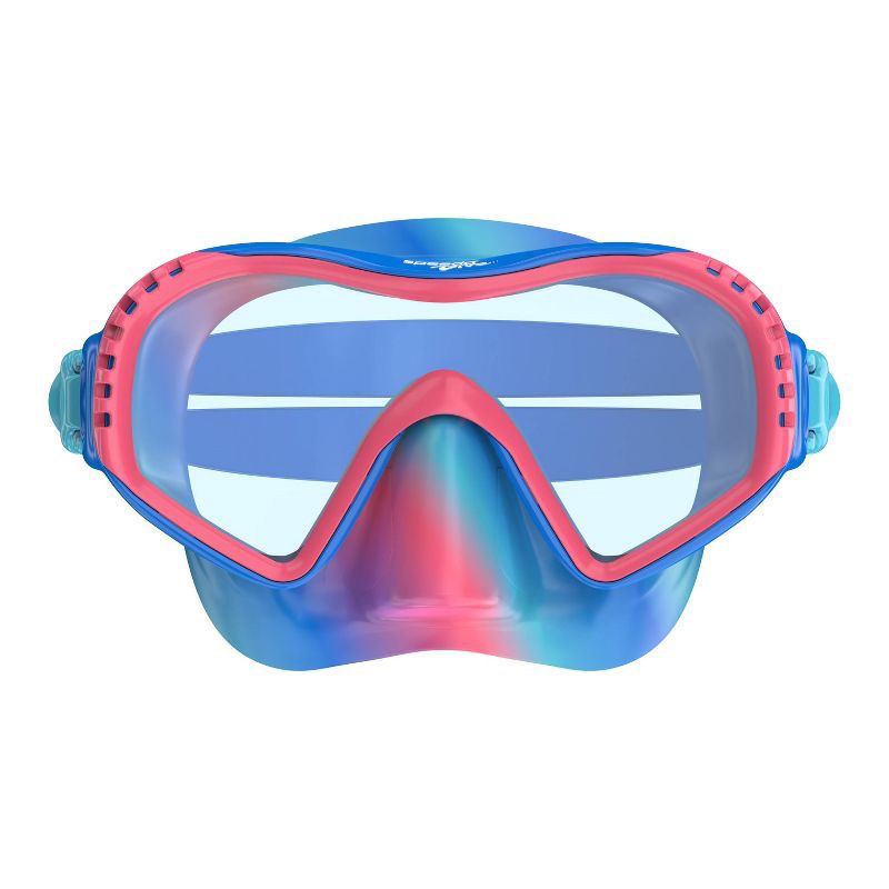 slide 2 of 4, Speedo Junior Wave Watcher Tie Dye Mask - Coral/Blue, 1 ct