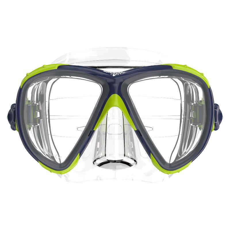 slide 2 of 4, Speedo Adult Explorer Dive Mask - Navy/Clear/Lime, 1 ct