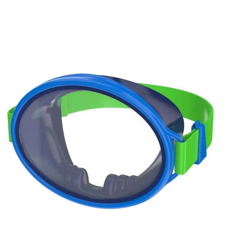 slide 3 of 11, Speedo Kids' Porto Snorkel Mask Set - Blue/Green: Ages 3-8, Includes Snorkel & Mask, 1 ct