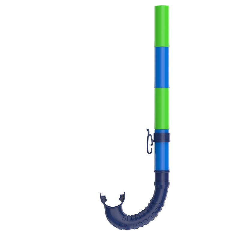 slide 5 of 11, Speedo Kids' Porto Snorkel Mask Set - Blue/Green: Ages 3-8, Includes Snorkel & Mask, 1 ct