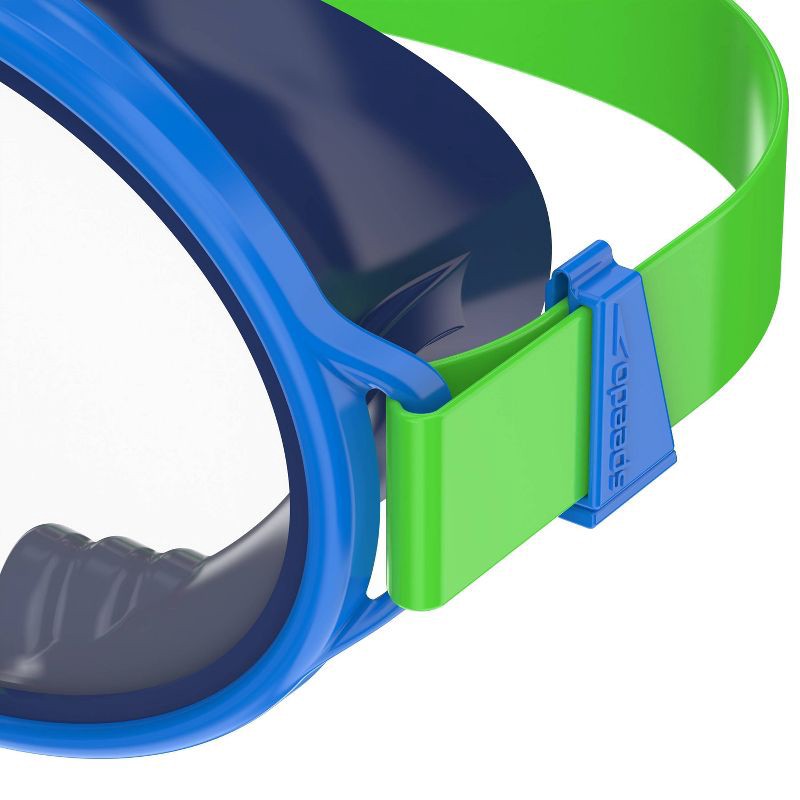 slide 6 of 11, Speedo Kids' Porto Snorkel Mask Set - Blue/Green: Ages 3-8, Includes Snorkel & Mask, 1 ct