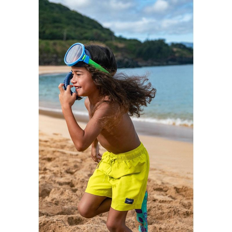 slide 11 of 11, Speedo Kids' Porto Snorkel Mask Set - Blue/Green: Ages 3-8, Includes Snorkel & Mask, 1 ct