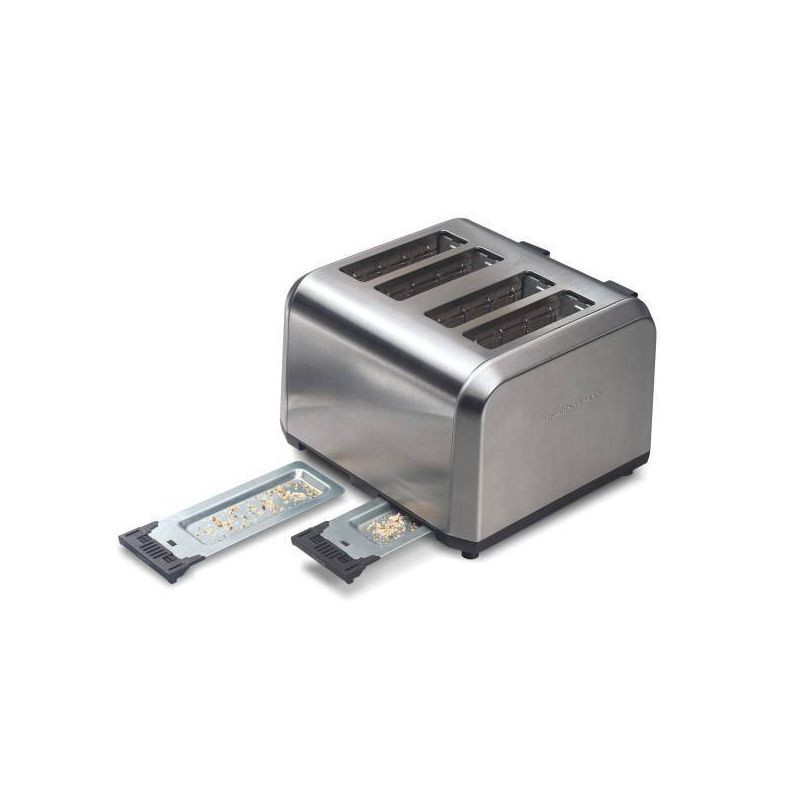 slide 5 of 5, Hamilton Beach 4 Slice Toaster Brushed Stainless Steel - 24714, 1 ct