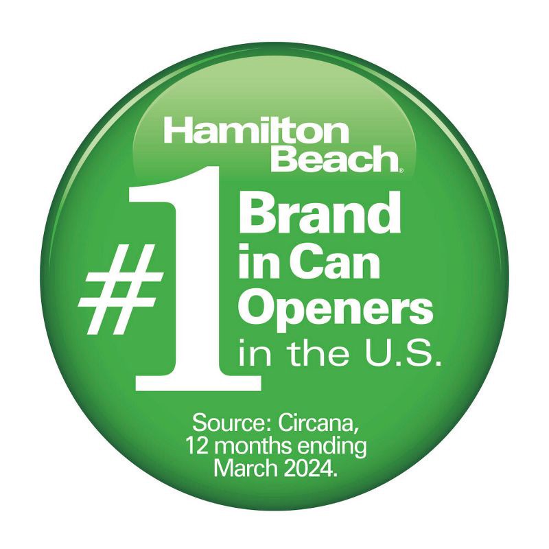 slide 8 of 10, Hamilton Beach Smooth Touch Can Opener Black - 76607, 1 ct