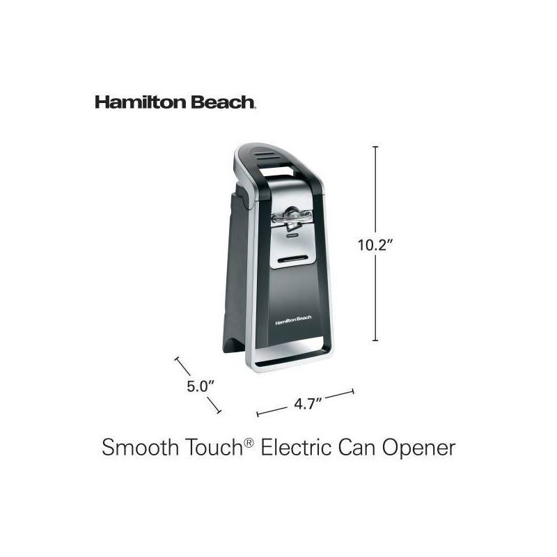 slide 9 of 9, Hamilton Beach Smooth Touch Can Opener Black - 76607, 1 ct