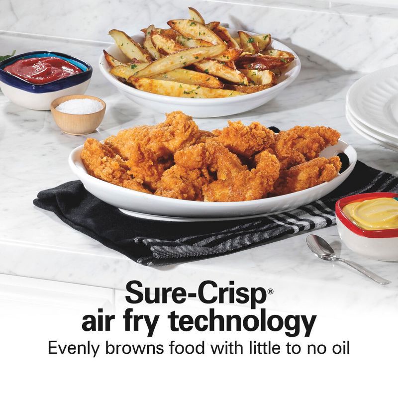 slide 4 of 12, Hamilton Beach Sure-Crisp Air Fryer Toaster Oven Black - 31418, 1 ct