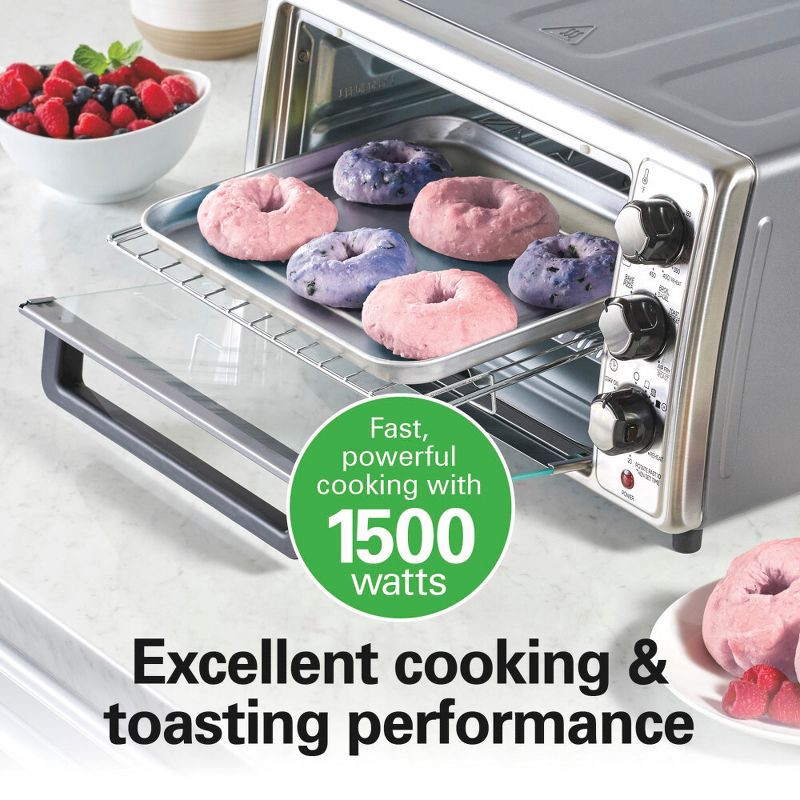 slide 5 of 12, Hamilton Beach Sure-Crisp Air Fryer Toaster Oven Black - 31418, 1 ct