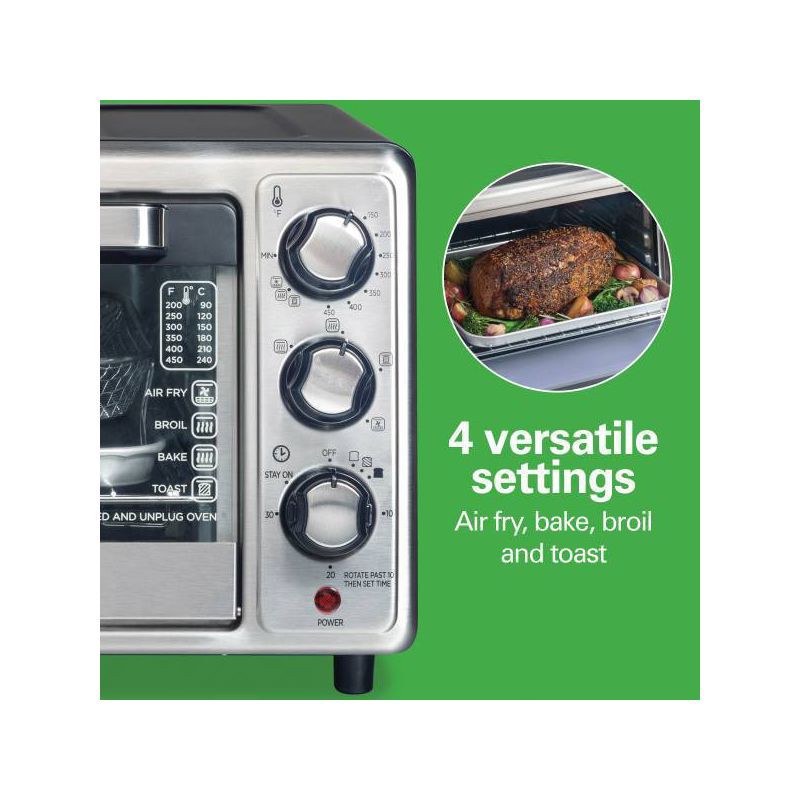 slide 7 of 11, Hamilton Beach Sure-Crisp Air Fryer Toaster Oven Black - 31418, 1 ct