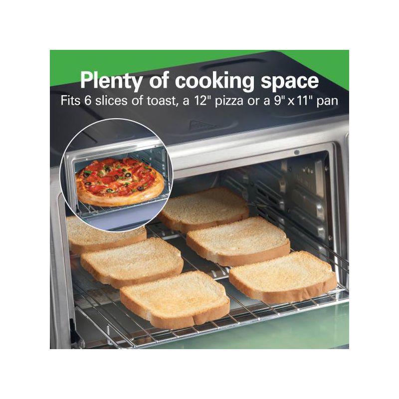 slide 8 of 11, Hamilton Beach Sure-Crisp Air Fryer Toaster Oven Black - 31418, 1 ct