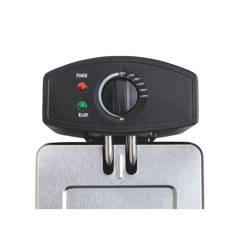 slide 2 of 9, Hamilton Beach 3qt Electric Deep Fryer Black - 35220, 3 qt