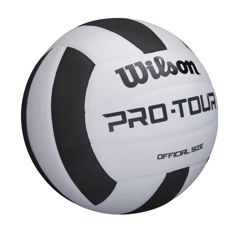 slide 2 of 6, Wilson Pro Tour Volleyball - Black/White, 1 ct