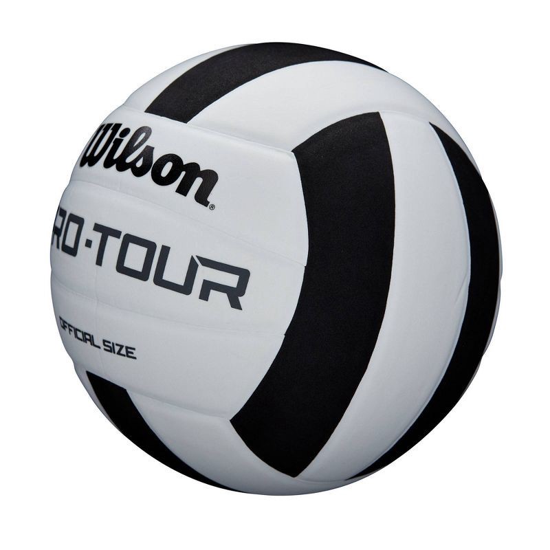 slide 3 of 6, Wilson Pro Tour Volleyball - Black/White, 1 ct