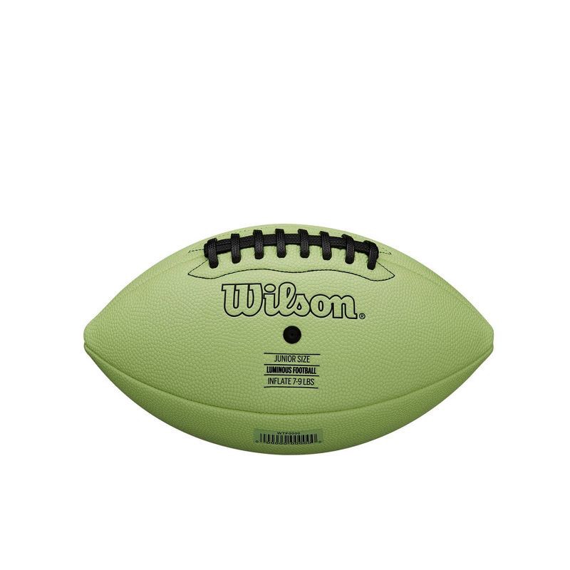 slide 2 of 7, Wilson Luminous Glow Junior Football, 1 ct