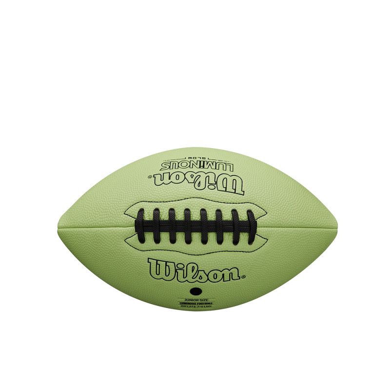 slide 3 of 8, Wilson Luminous Glow Junior Football: Composite Shell for All Ages, 1 ct
