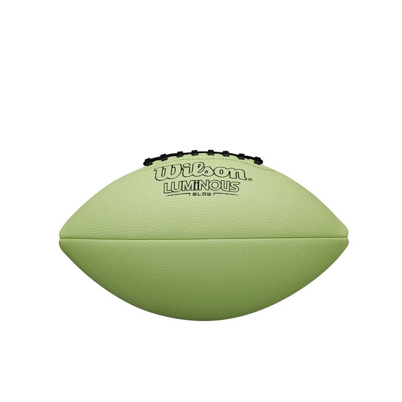 slide 5 of 8, Wilson Luminous Glow Junior Football: Composite Shell for All Ages, 1 ct