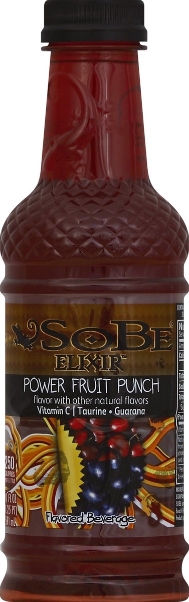 slide 3 of 4, SoBe Elixir Power Fruit Punch Beverage 20 Fluid Ounce Bottle - 20 oz, 20 oz