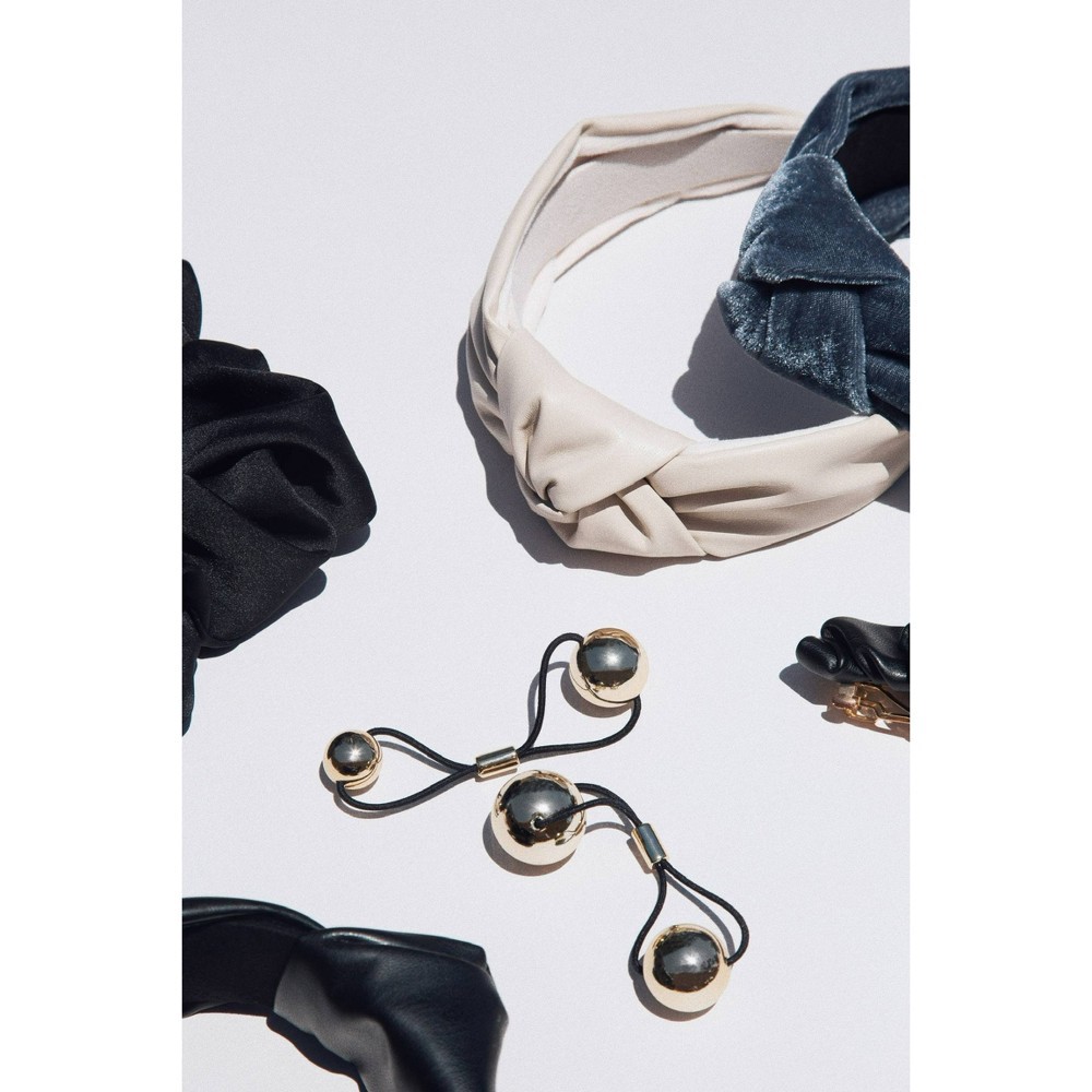 slide 13 of 13, Kristin Ess the Luxe Vegan Leather Headband - Sand, 1 ct
