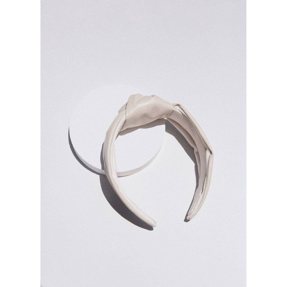 slide 5 of 13, Kristin Ess the Luxe Vegan Leather Headband - Sand, 1 ct
