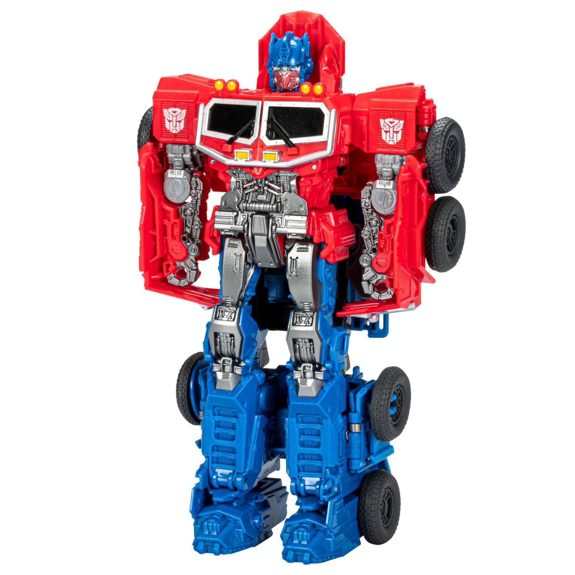 slide 1 of 10, Transformers Bumblebee Cyberverse Adventures Dinobots Unite Smash Changer Optimus Prime Action Figure 9", 1 ct