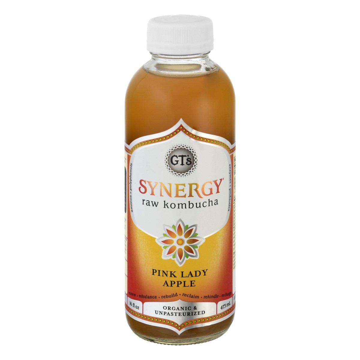 slide 7 of 13, GT's Synergy Raw Pink Lady Apple Kombucha 16 oz, 16 fl oz