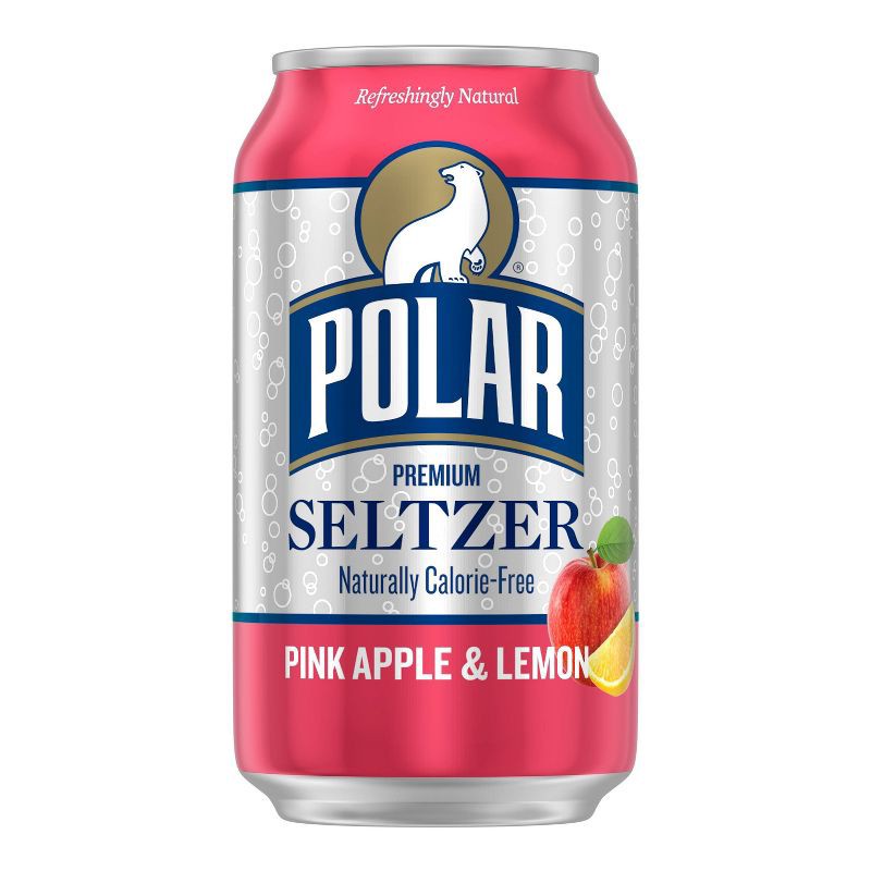 slide 4 of 6, Polar Beverages Polar Pink Apple and Lemon Seltzer Water - 8pk/12 fl oz Cans, 8 ct; 12 fl oz