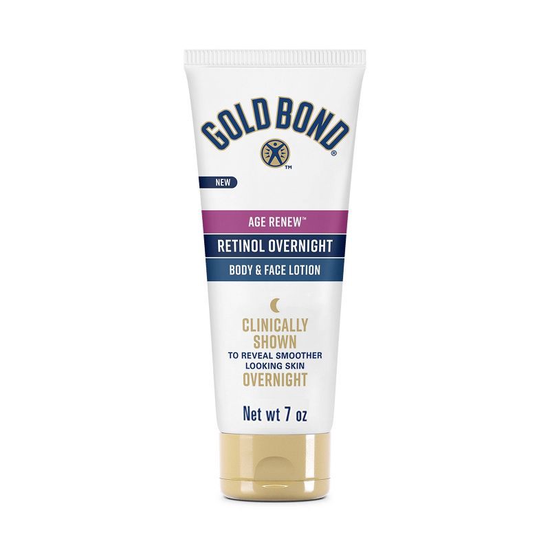 slide 1 of 10, Gold Bond Retinol Overnight Unscented Face and Body Lotion - 7oz, 7 oz