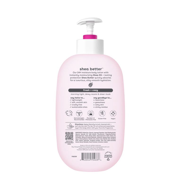 slide 2 of 8, eos Shea Better 24H Moisture Body Lotion - Fresh & Cozy - 16 fl oz, 16 fl oz