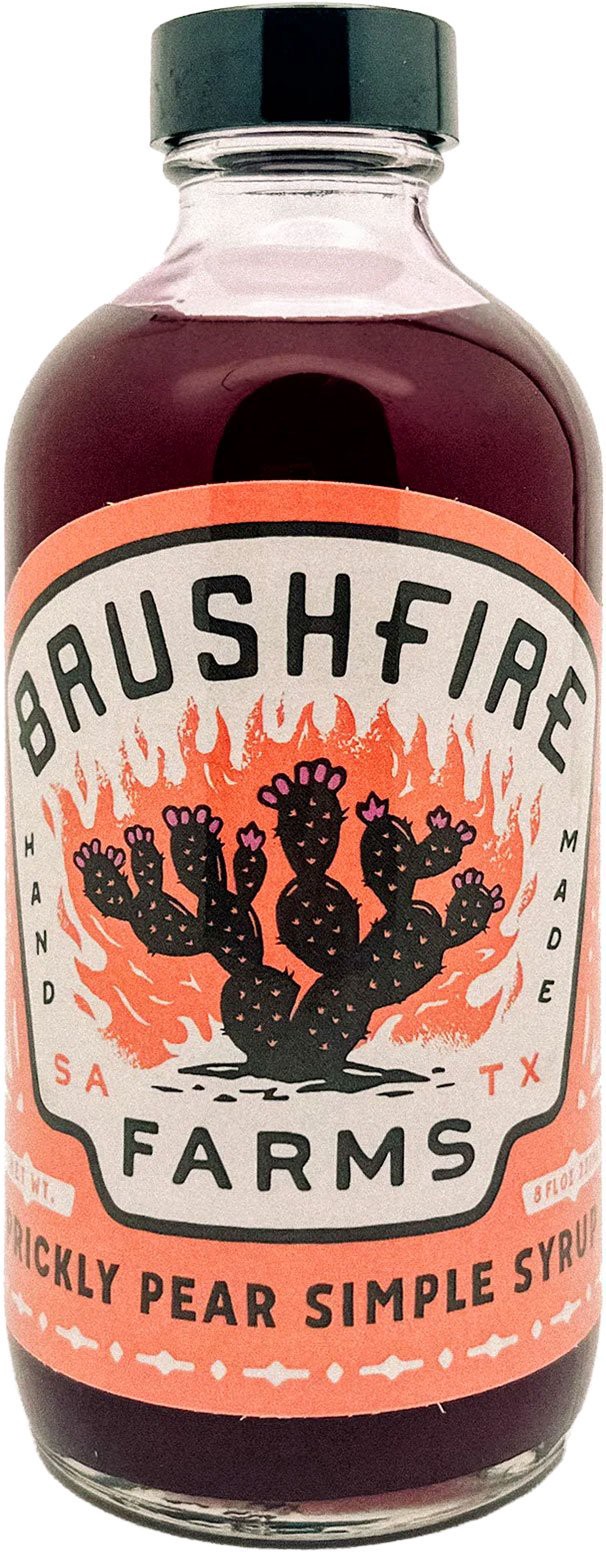 slide 1 of 1, Brushfire Farms Prickly Pear Simple Syrup, 8 oz