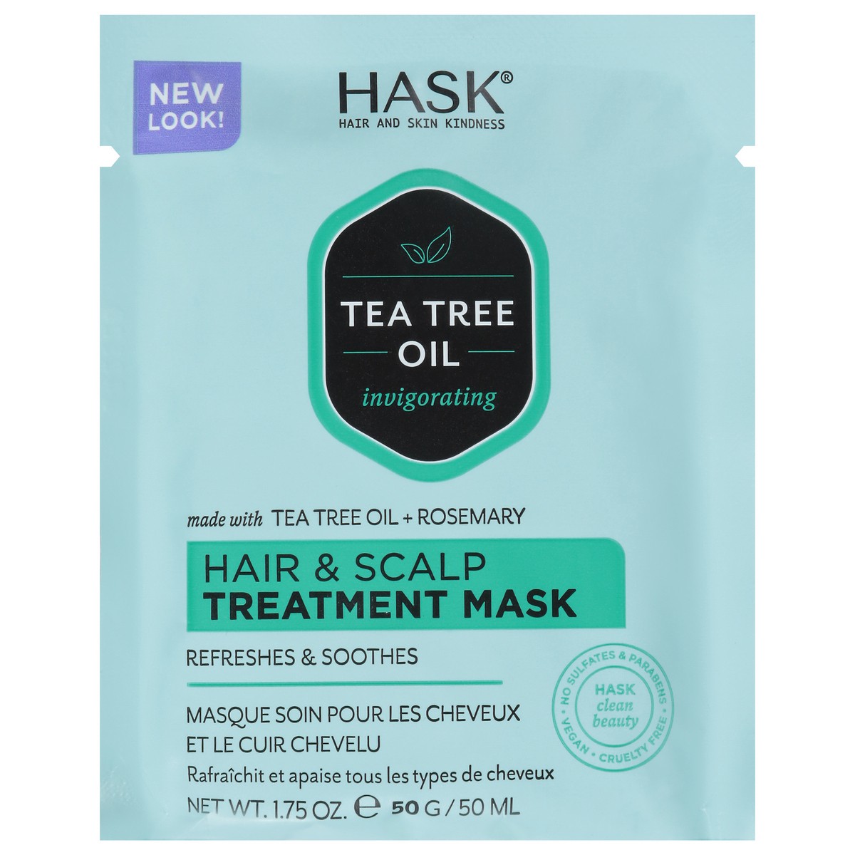slide 1 of 1, Hask Tea Tree Oil Hair & Scalp Treatment Mask 1.75 oz, 1.75 oz