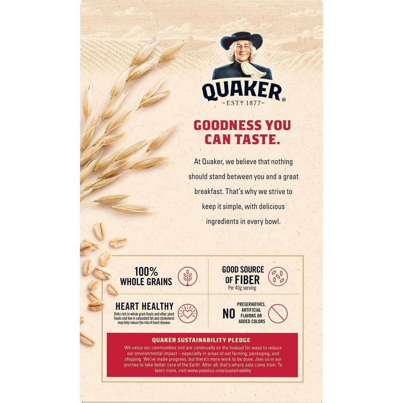 slide 3 of 8, Quaker Instant Oatmeal Original - 10ct/9.8oz, 10 ct, 9.8 oz