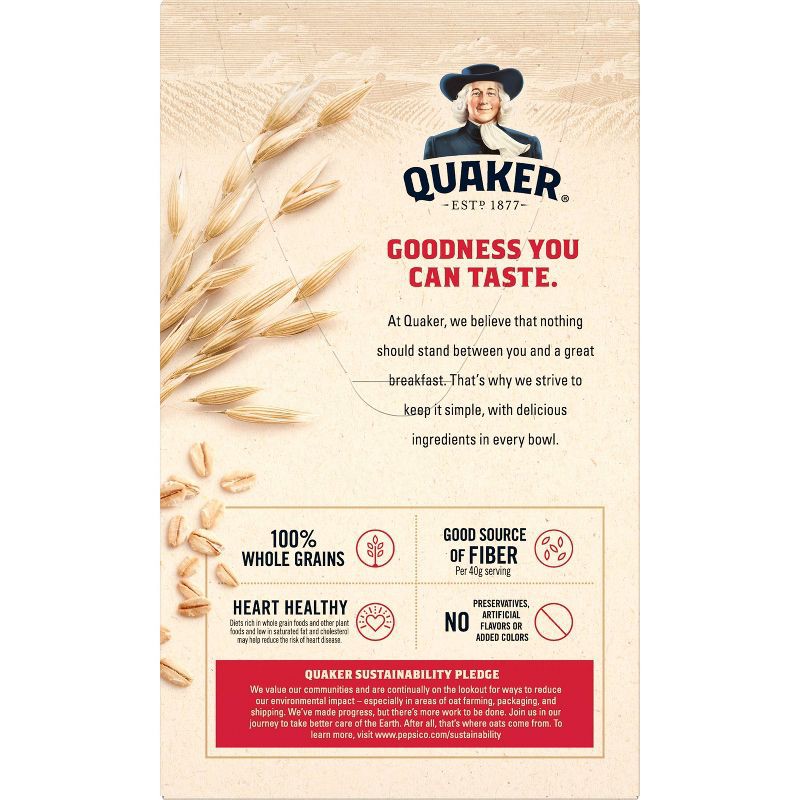 slide 3 of 5, Quaker Instant Oatmeal Original - 10ct/9.8oz, 10 ct, 9.8 oz