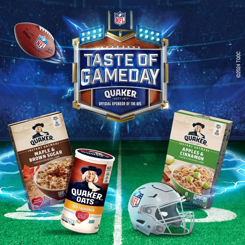 slide 7 of 8, Quaker Instant Oatmeal Apple Cinnamon - 8ct/12.1oz, 8 ct; 12.1 oz