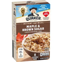 Quaker Instant Oatmeal Maple Brown Sugar 8ct