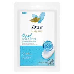 Dove Beauty Love Hydrating Foot Mask - 1 pair