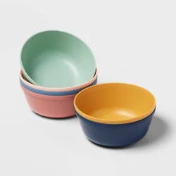 15oz 6pk Plastic Kids' Bowls - Pillowfort™: Toddler Snack Bowls, Dishwasher & Microwave Safe