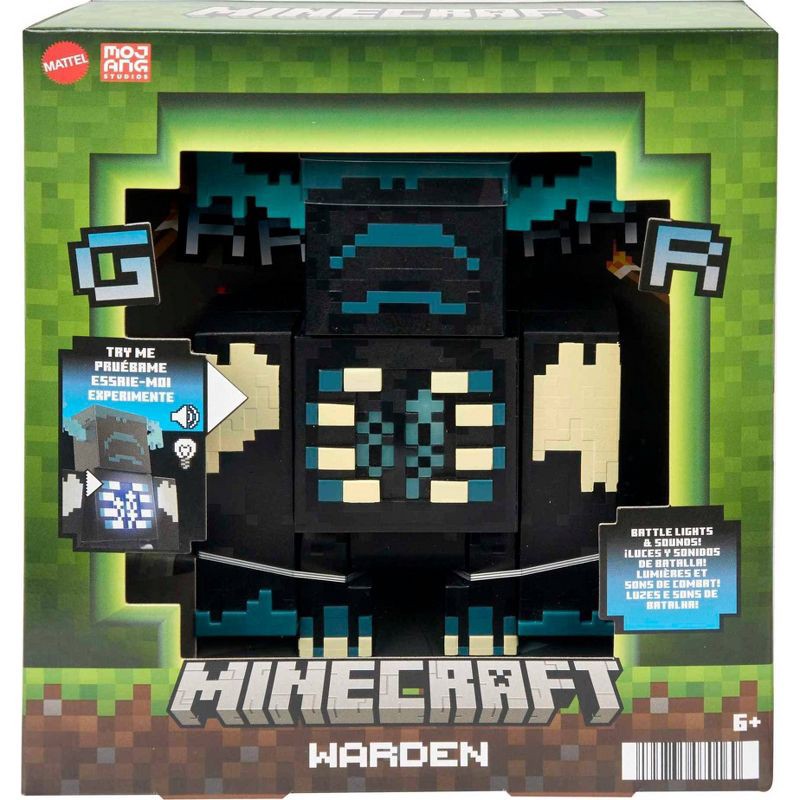 slide 6 of 7, Minecraft Warden Figure, 1 ct