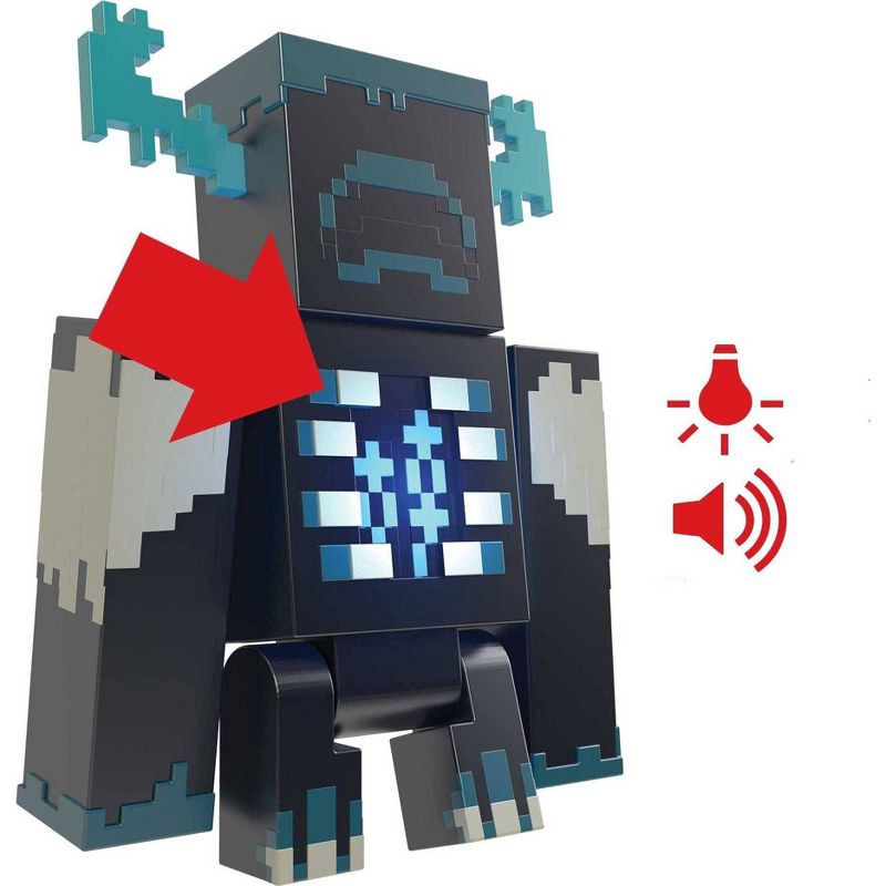 slide 7 of 7, Minecraft Warden Figure, 1 ct