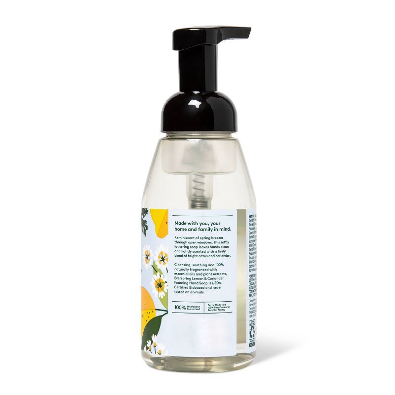 slide 4 of 5, Foaming Hand Soap - Lemon & Coriander - 10 fl oz - Everspring™, 10 fl oz