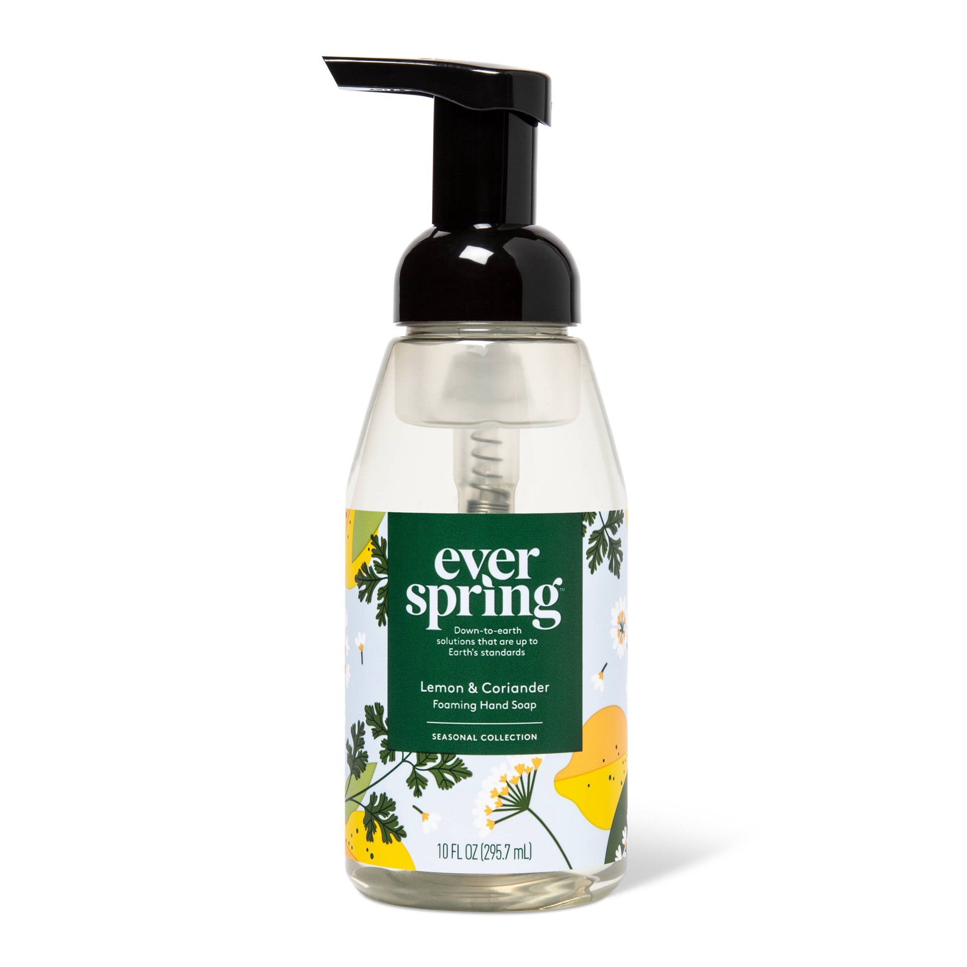 slide 1 of 5, Foaming Hand Soap - Lemon & Coriander - 10 fl oz - Everspring™, 10 fl oz