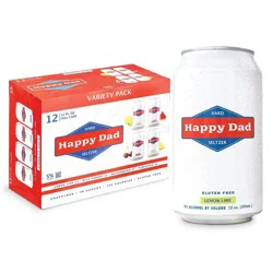 Happy Dad Hard Seltzer Variety Pack - 12pk/12 fl oz Cans