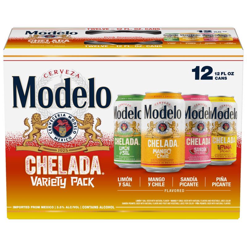 slide 2 of 10, Modelo Especial Modelo Chelada Variety Pack Flavored Beer - 12 fl oz/12pk Cans, 12 ct; 12 fl oz