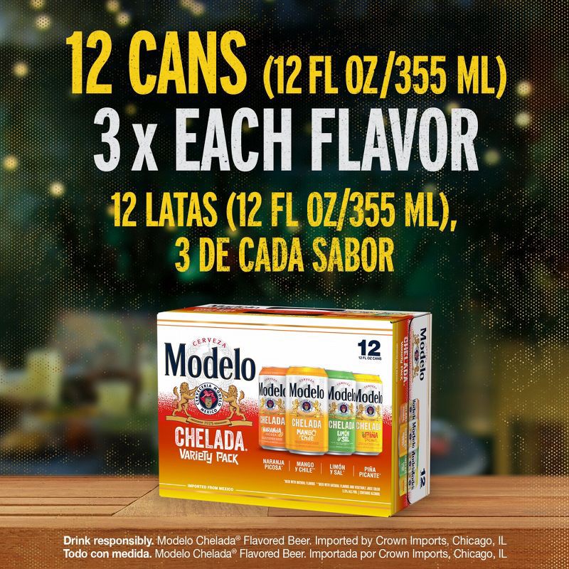 slide 5 of 9, Modelo Especial Modelo Chelada Variety - 12pk/12 fl oz Cans, 12 ct; 12 fl oz