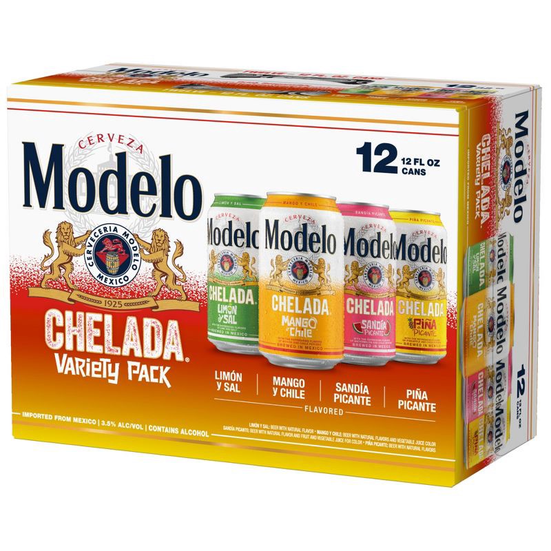 slide 9 of 10, Modelo Especial Modelo Chelada Variety Pack Flavored Beer - 12 fl oz/12pk Cans, 12 ct; 12 fl oz