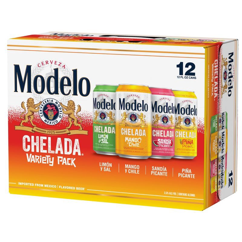 slide 10 of 10, Modelo Especial Modelo Chelada Variety Pack Flavored Beer - 12 fl oz/12pk Cans, 12 ct; 12 fl oz