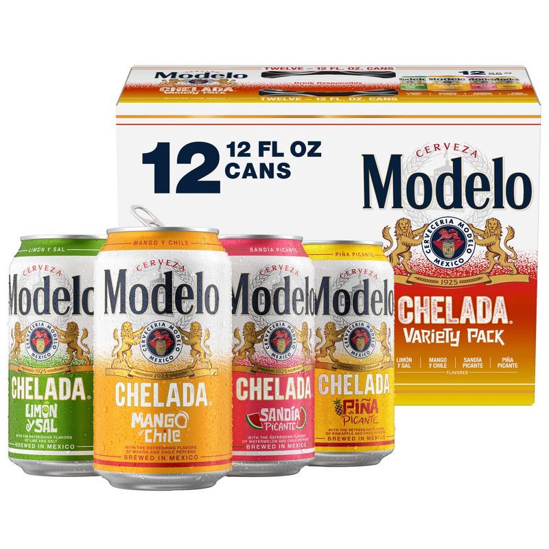 slide 1 of 10, Modelo Especial Modelo Chelada Variety Pack Flavored Beer - 12 fl oz/12pk Cans, 12 ct; 12 fl oz