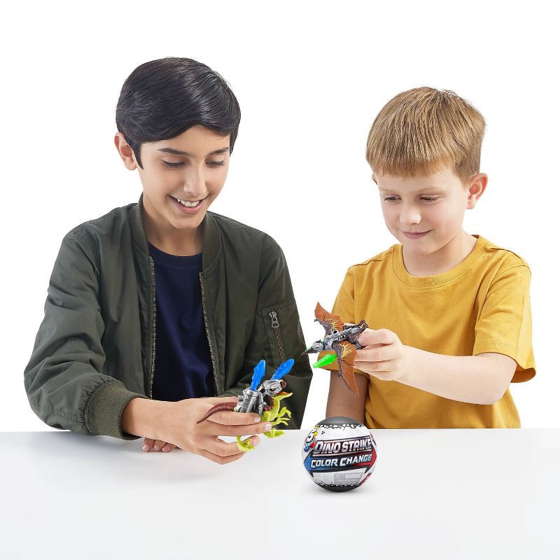 slide 7 of 7, 5 Surprise Dino Strike Color Change Capsule Dinosaur Figure, 1 ct