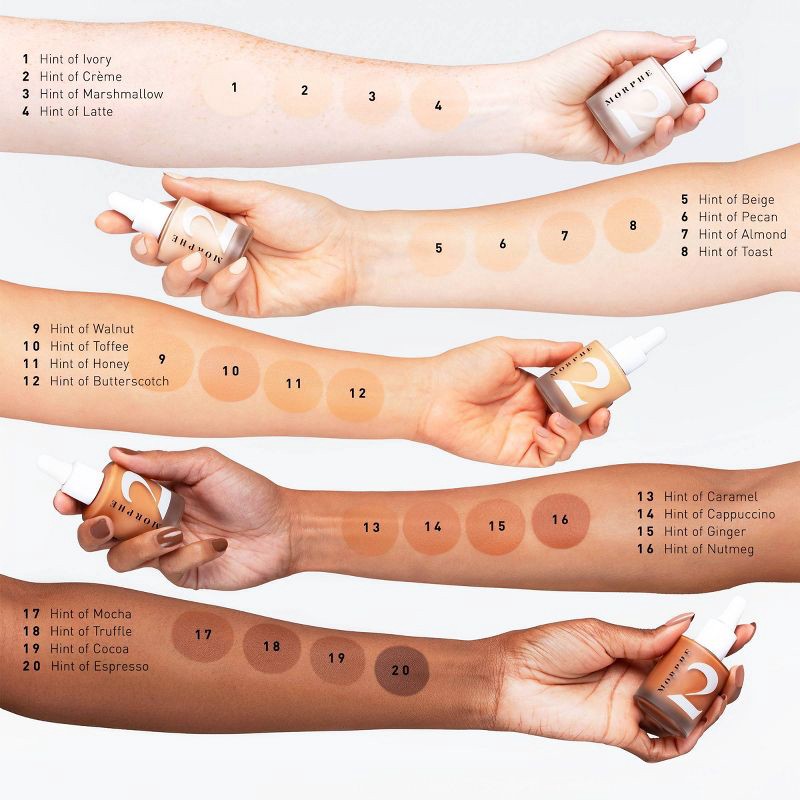 slide 5 of 7, Morphe 2 Hint Hint Skin Tint Foundation - Hint of Honey - 1 fl oz, 1 fl oz